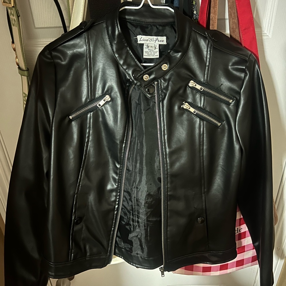 Women's Black Leather Jacket